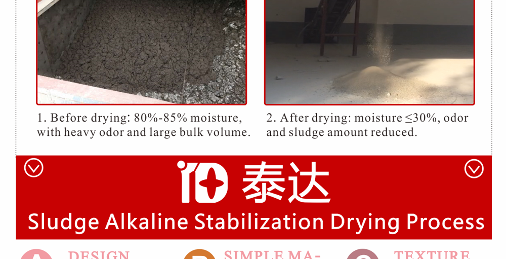 sluge stabilization alkaline drying line